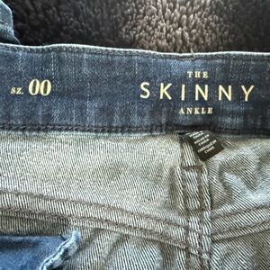 White House Black Market High Rise Skinny Jeans - Blue